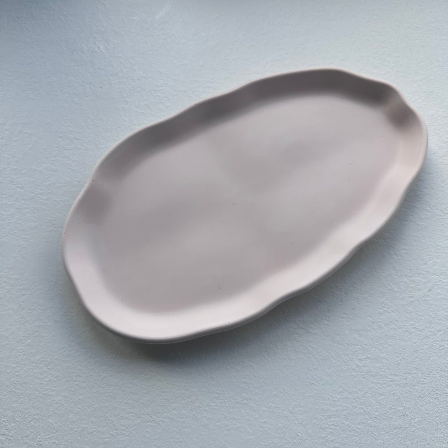 Fat, Stort avlangt, Beige