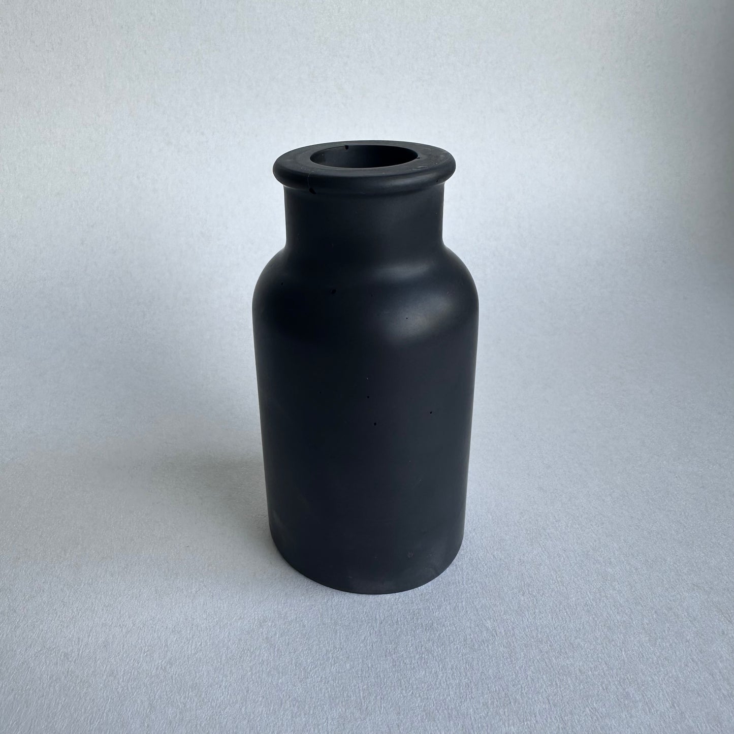 Mini Vase, glatt, Sort