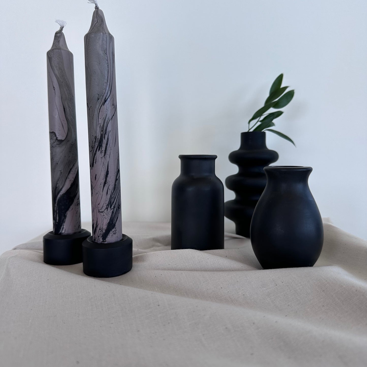 Mini Vase, Sirkler, Sort